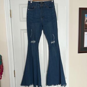 Dark Blue Flare Jeans